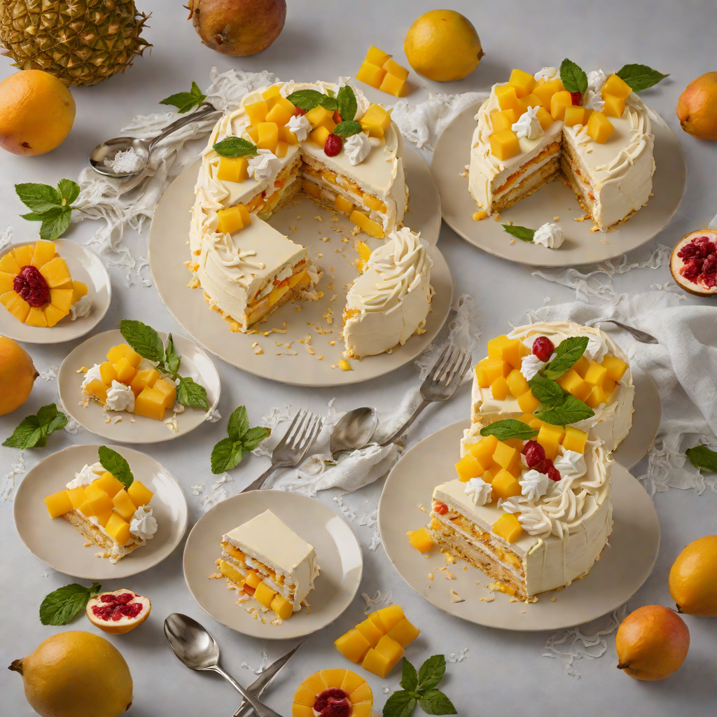 No-Bake Mango Coconut Icebox Cake