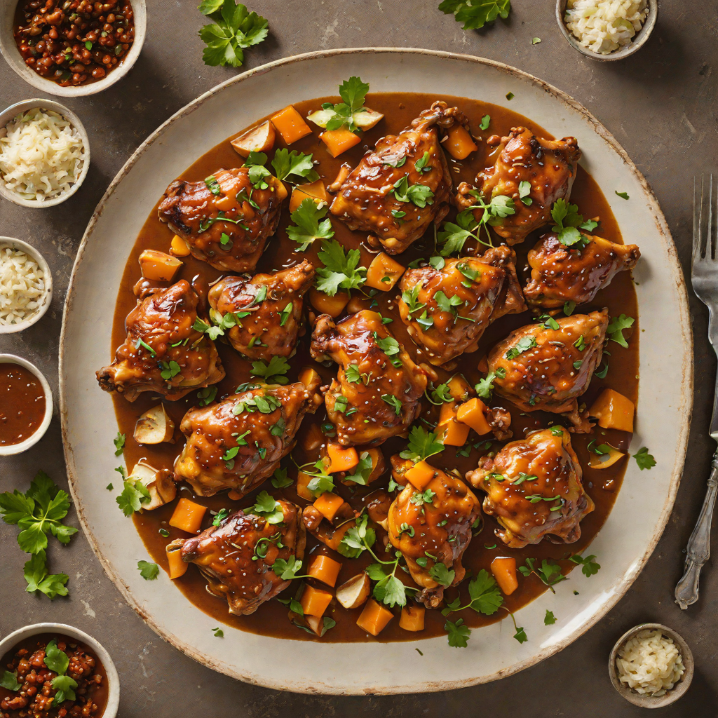 Beer-Braised Spicy Chicken Thighs with Indian Masala