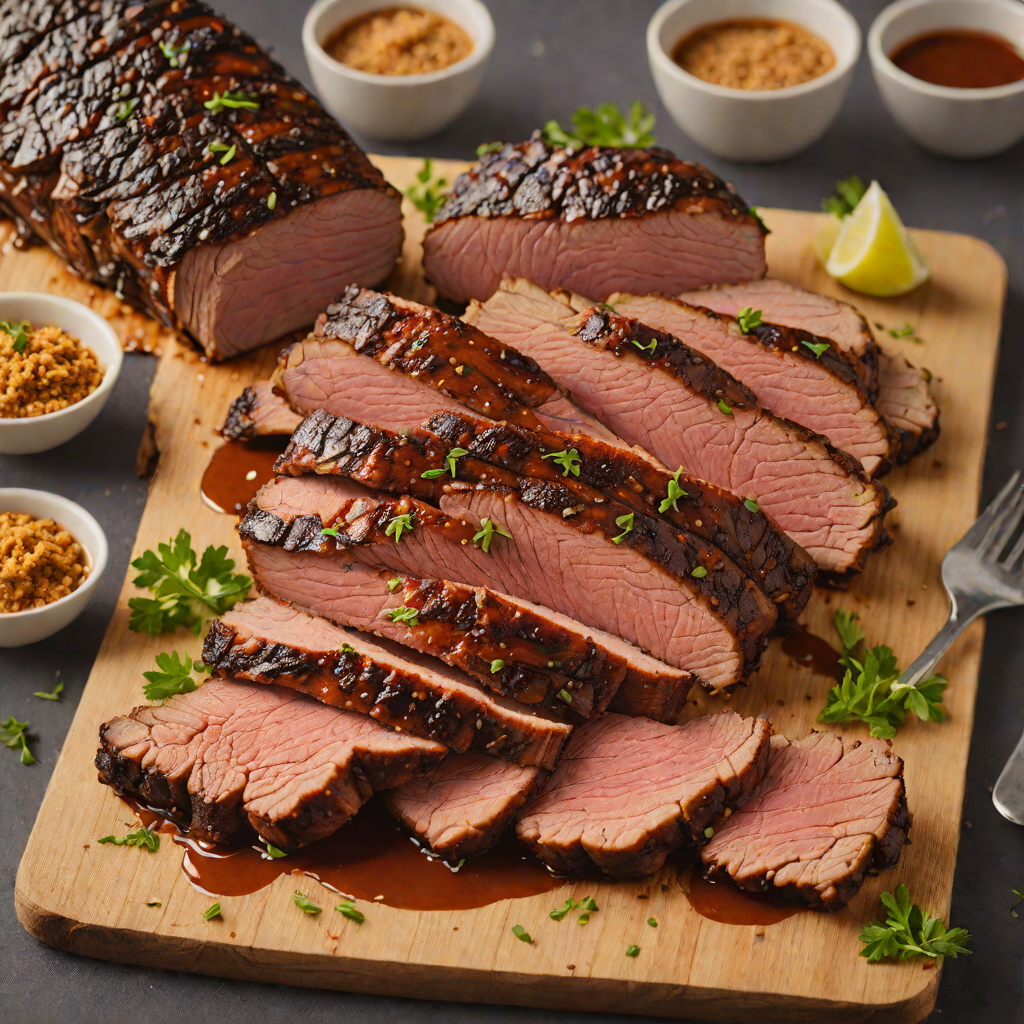 Grilled Texas-Style Beef Brisket with Smoky Dry Rub
