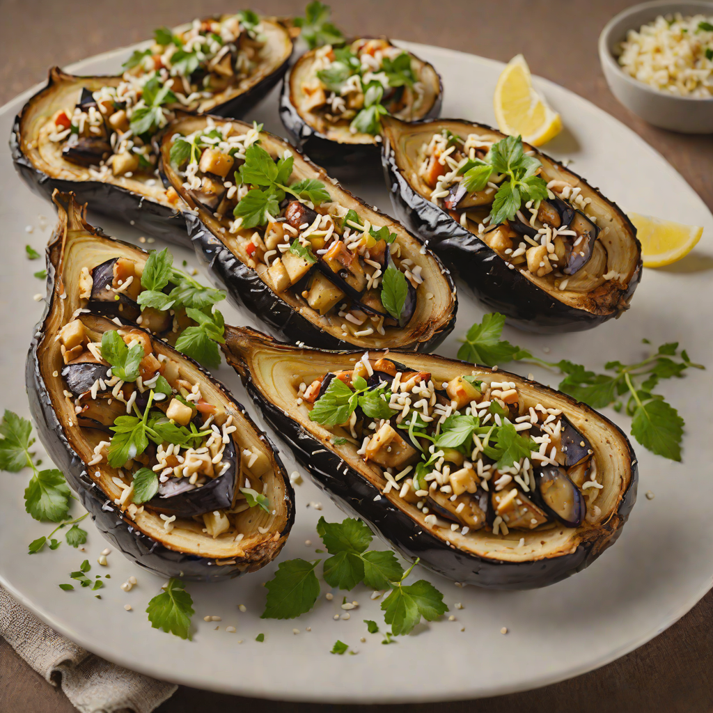 Greek-Inspired Roasted Eggplant with Garlic and Oregano