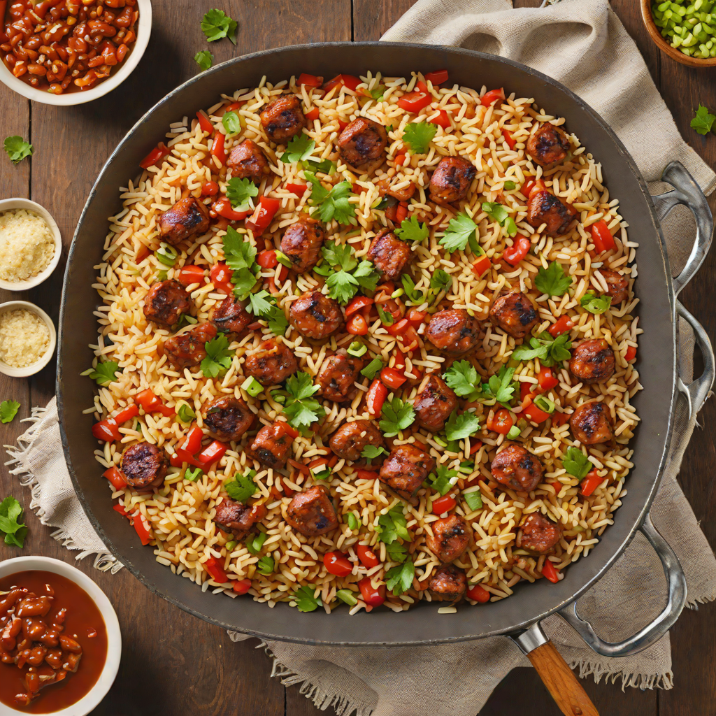 One-Pot Spicy Cajun Sausage and Rice