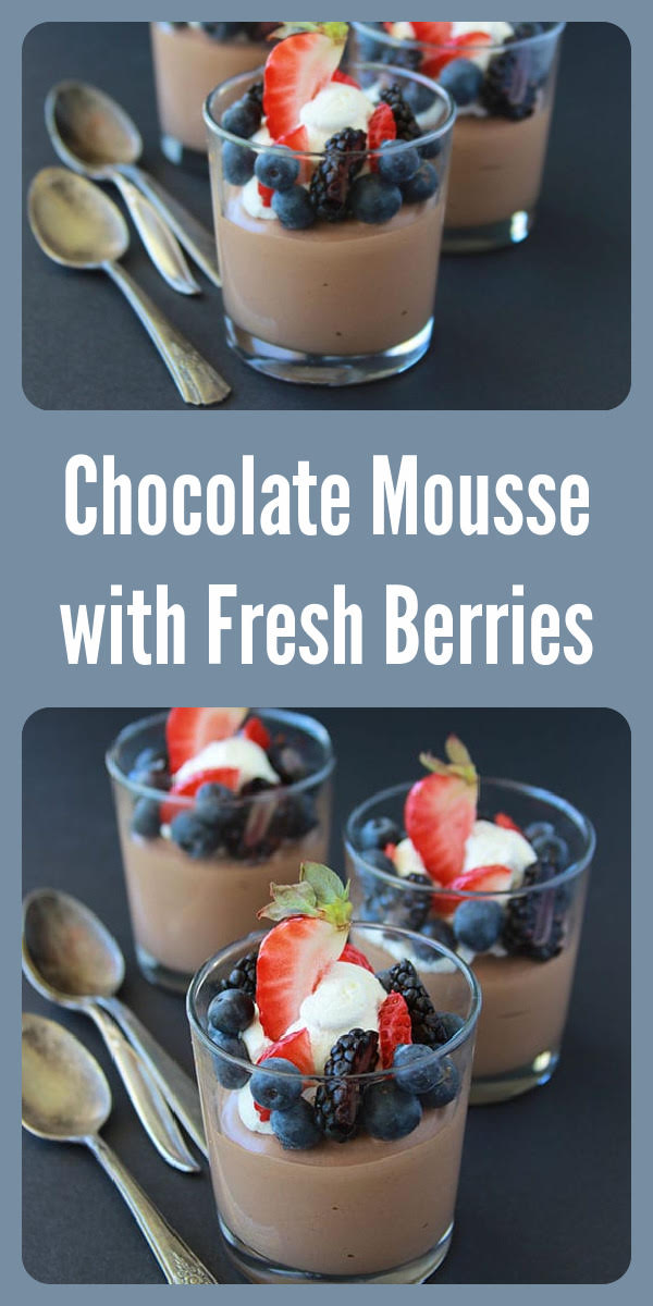 Best-Ever Chocolate Mousse with Fresh Berries