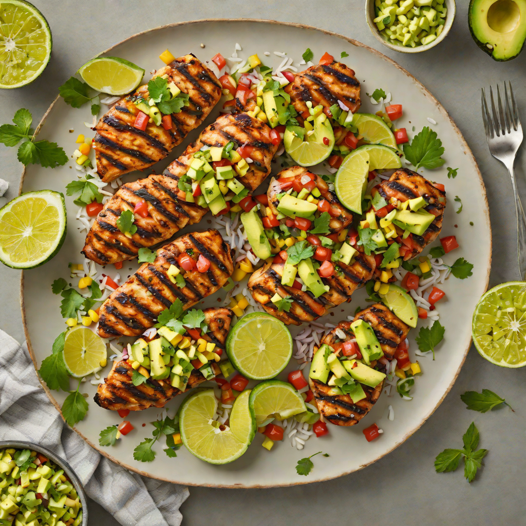 Citrus-Marinated Grilled Chicken with Avocado Salsa