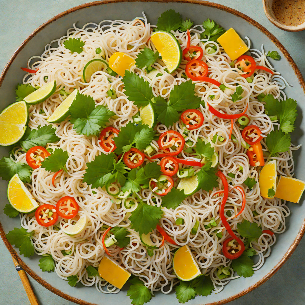 Vietnamese-Inspired Rice Noodle Salad with Lemongrass Dressing