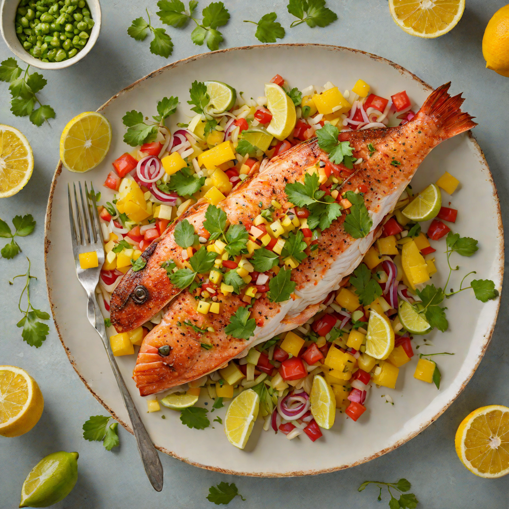 Pan-Seared Gulf Coast Red Snapper with Citrus Herb Salsa