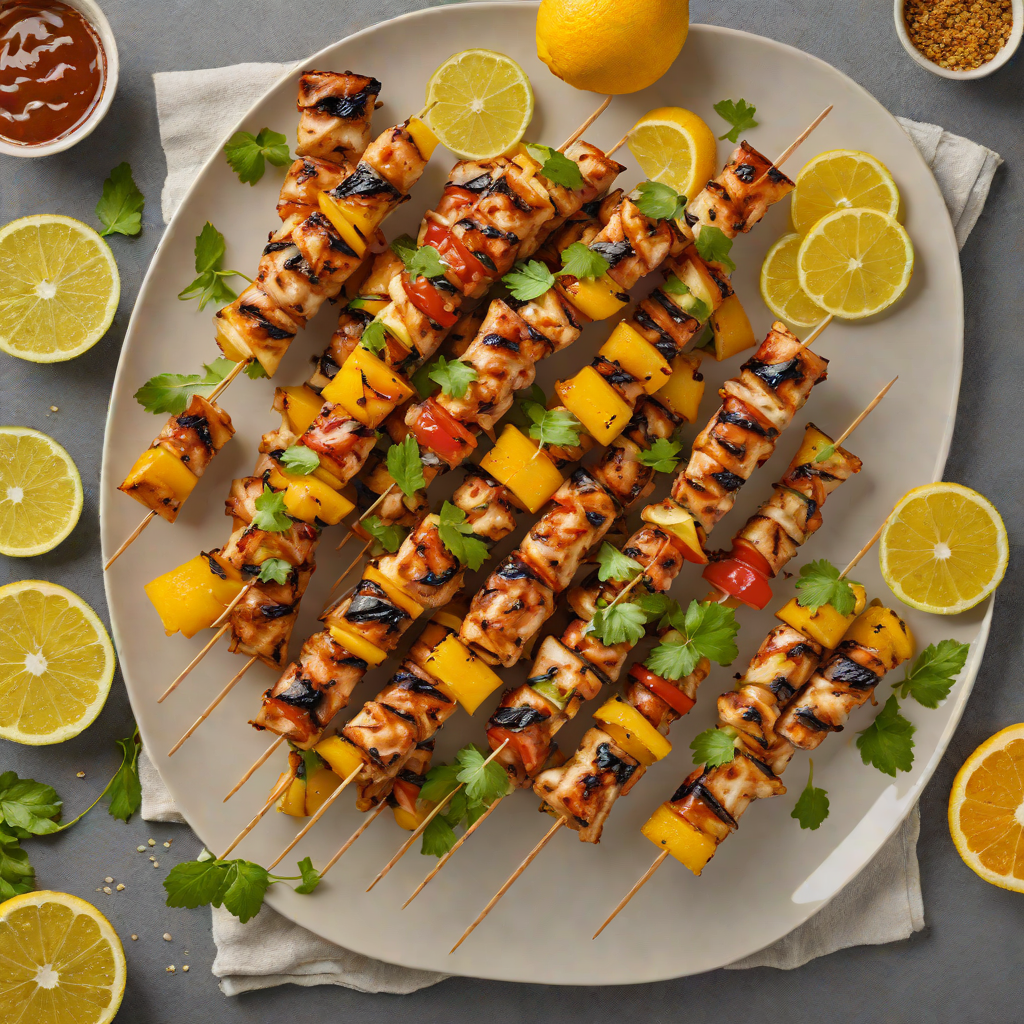 Grilled Citrus-Honey Glazed Chicken Skewers