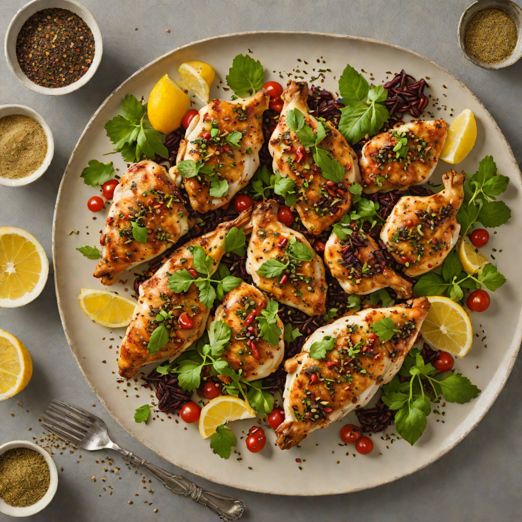 Sautéed Chicken with Sumac and Za'atar Lemon Sauce