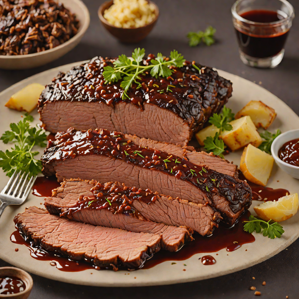 Slow-Cooked Beef Brisket with Smoky Barbecue Glaze