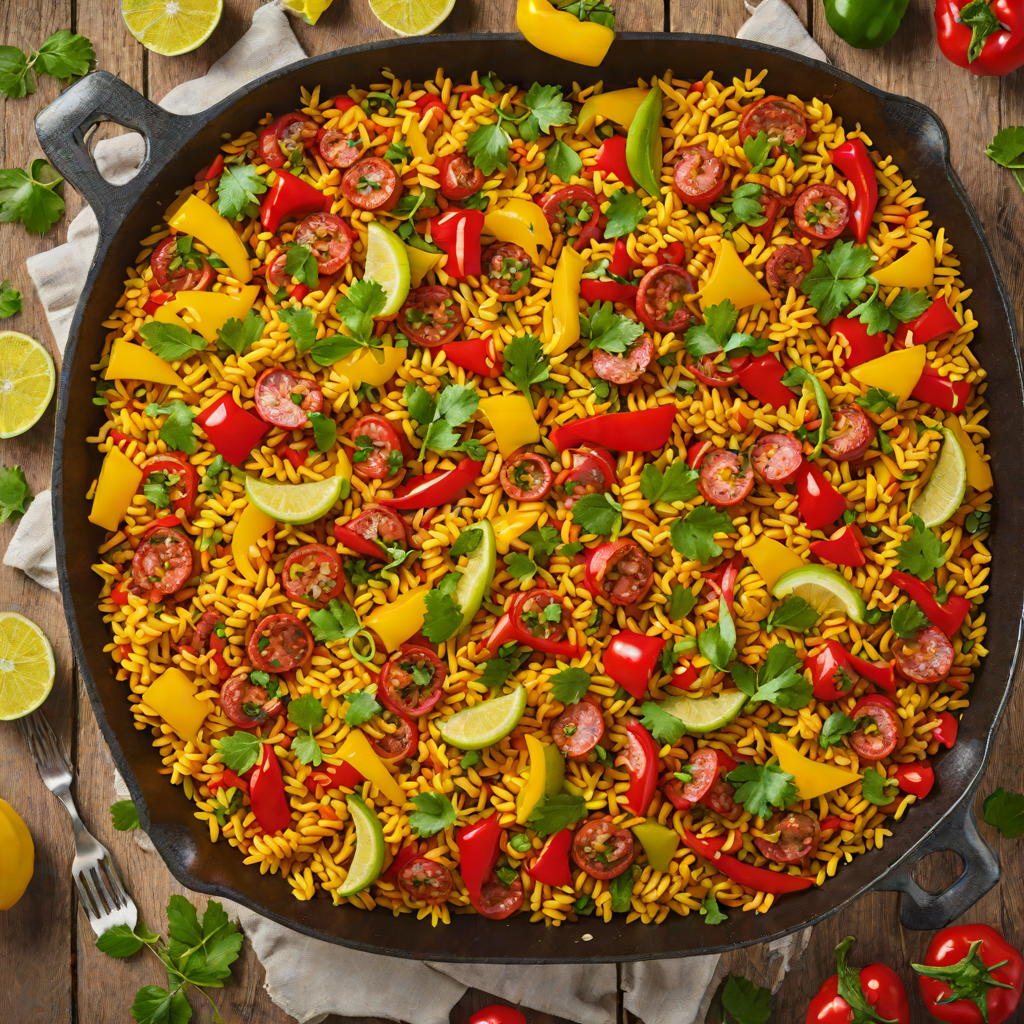 Sautéed Chorizo and Bell Pepper Paella