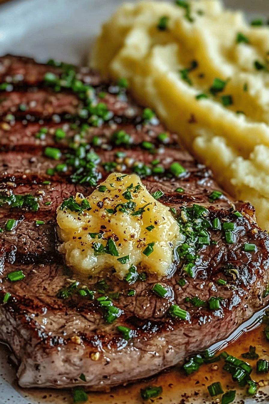 Herb-Infused Lemon Garlic Butter Steak