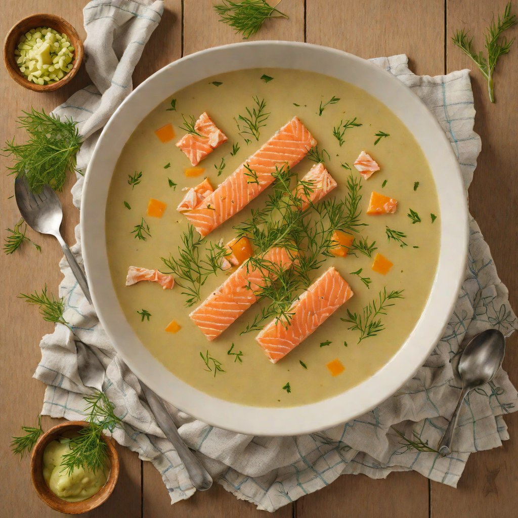 Frozen-Inspired Nordic Salmon and Dill Soup