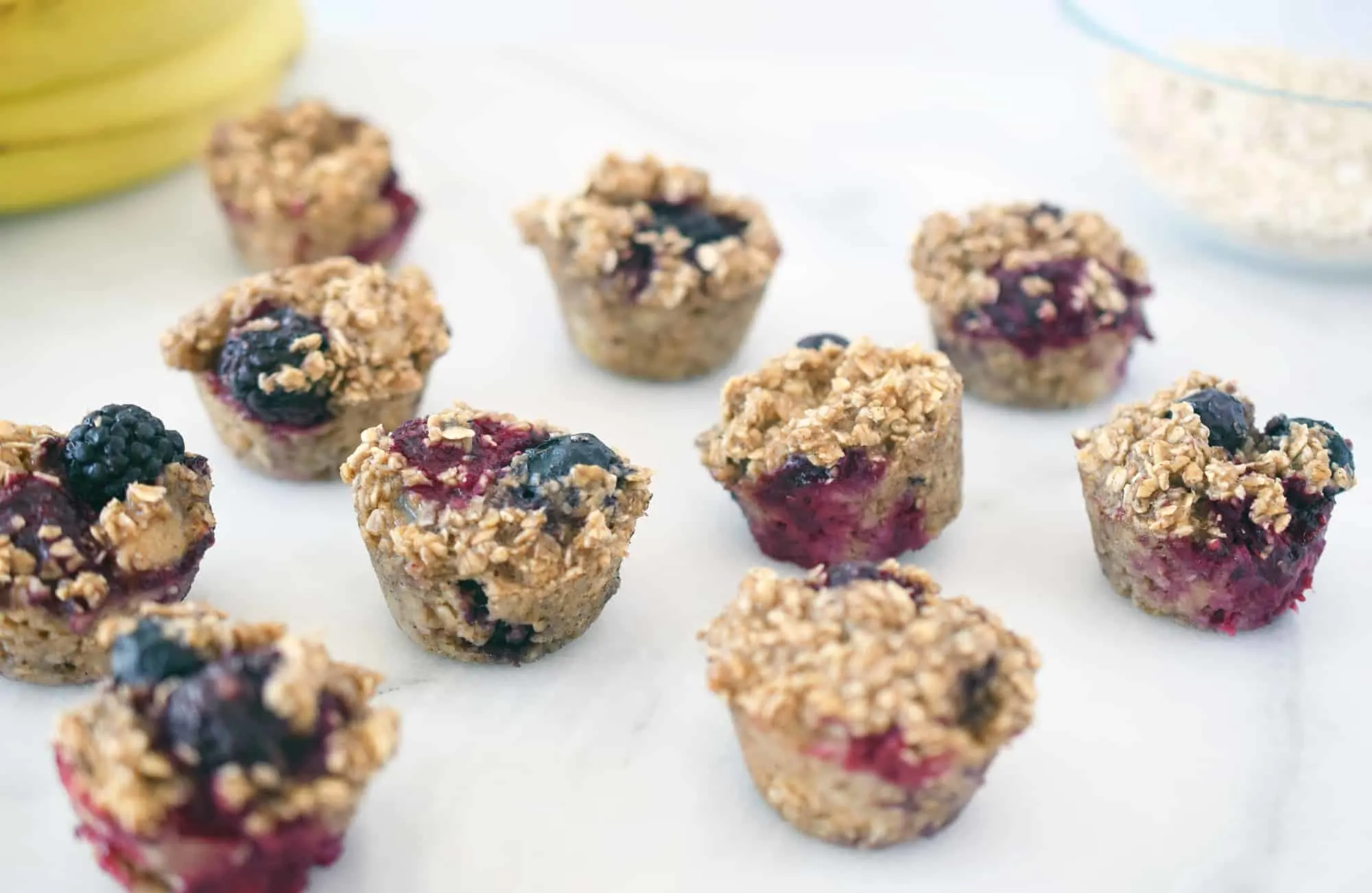 Mini Fruit & Oat Muffin Bites