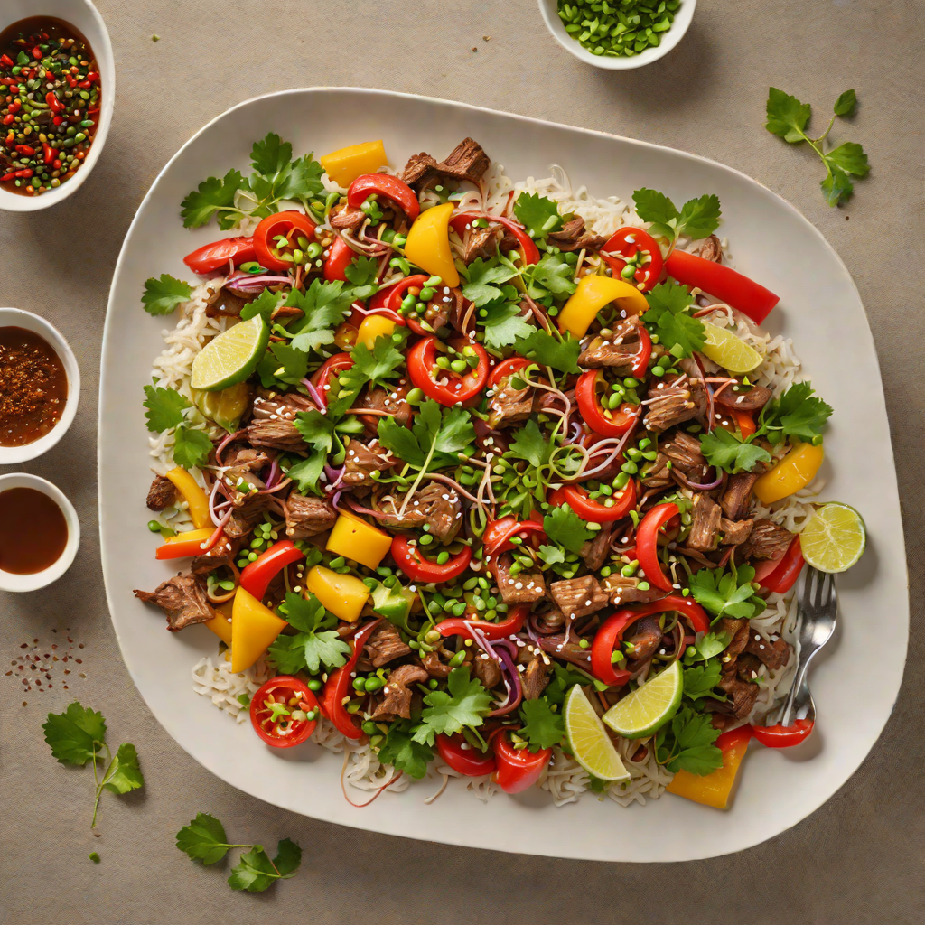 Spiced Kangaroo Stir-Fry with Bush Tomato and Finger Lime