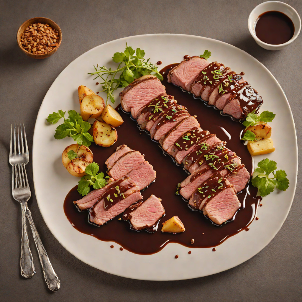 Pan-Seared Duck Breast with Bitter Chocolate Sauce