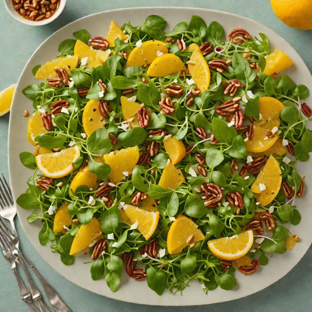 Bittersweet Citrus and Arugula Salad with Walnut Vinaigrette