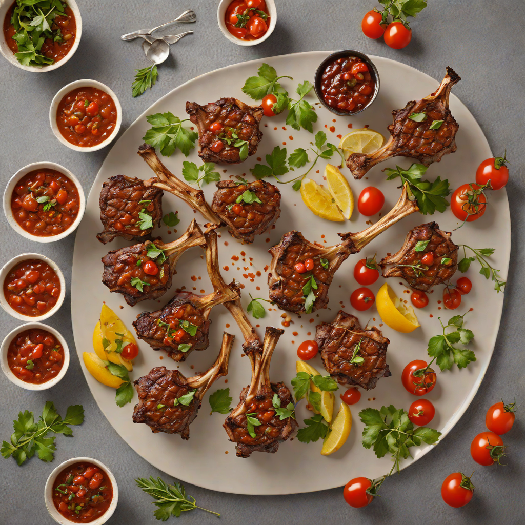 Smoky Grilled Lamb Chops with Bush Tomato Chutney
