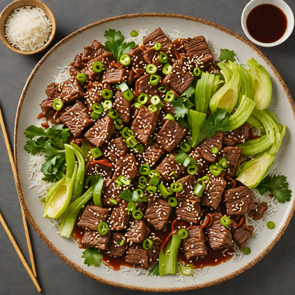 Seared Korean-Style Beef Bulgogi with Scallions and Sesame