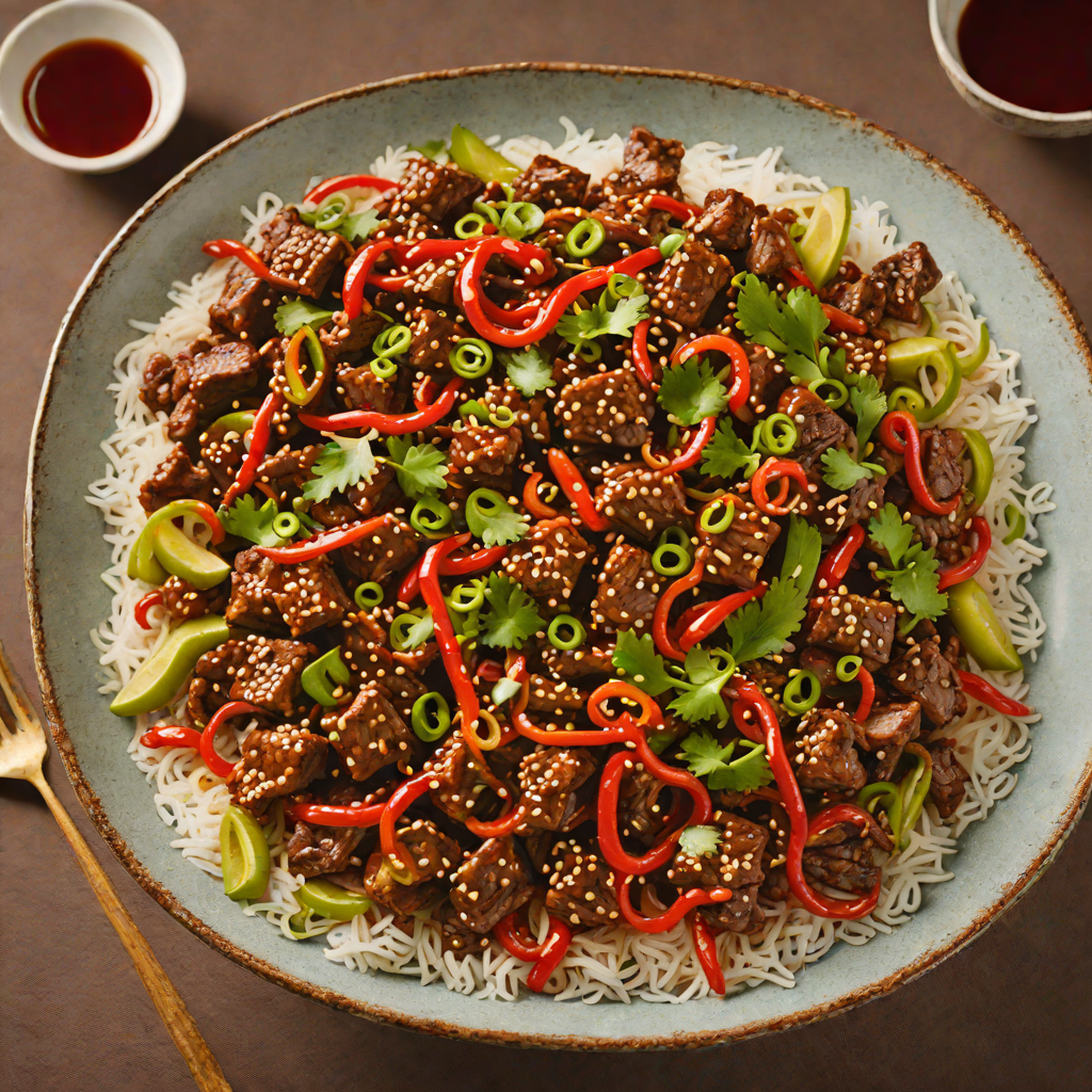 Spicy Szechuan Stir-Fried Beef with Chili Oil