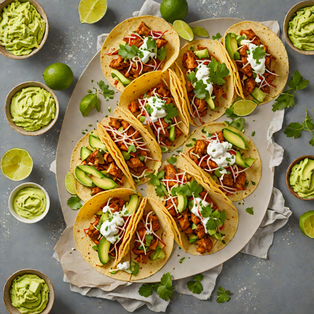 Fiery Mexican Chipotle Chicken Tacos with Avocado Crema