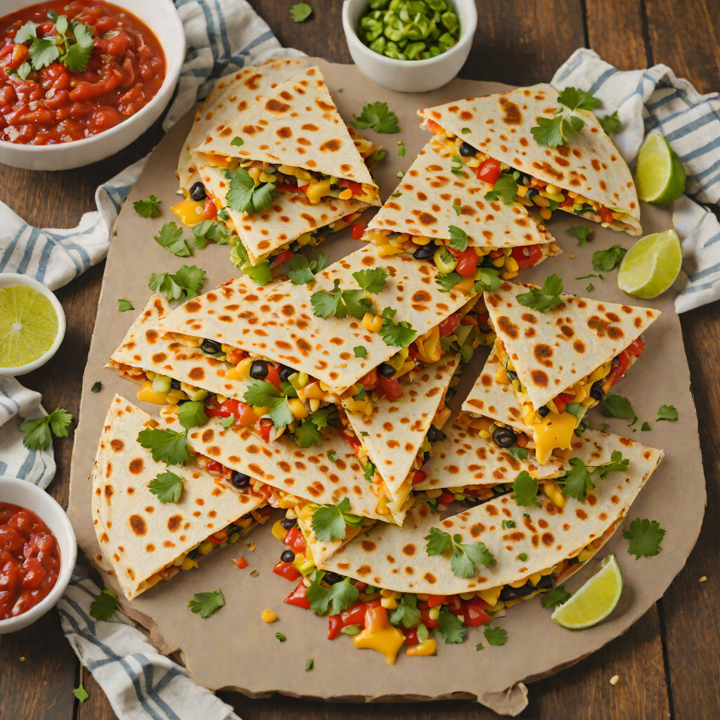 Simple Veggie and Cheese Quesadilla