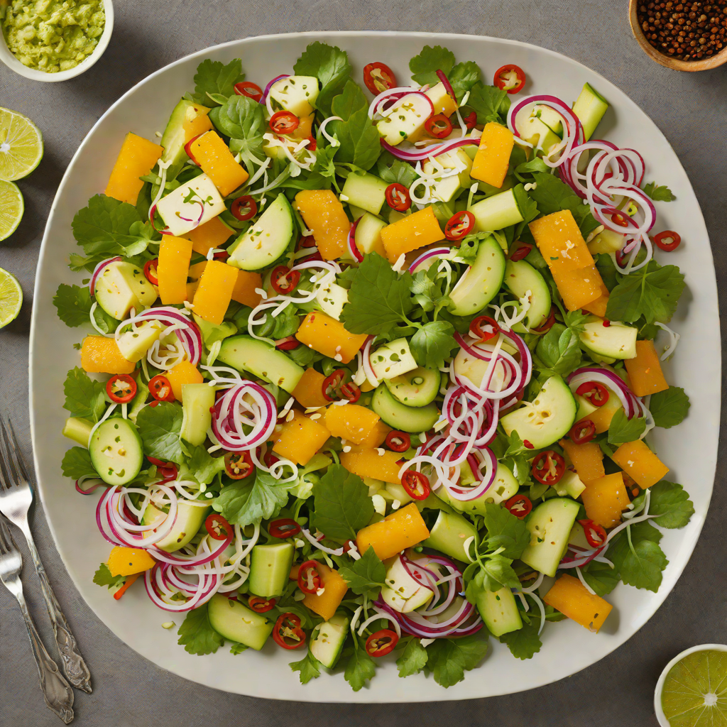 Xec Salad with Jicama, Citrus, and Chili Lime Dressing
