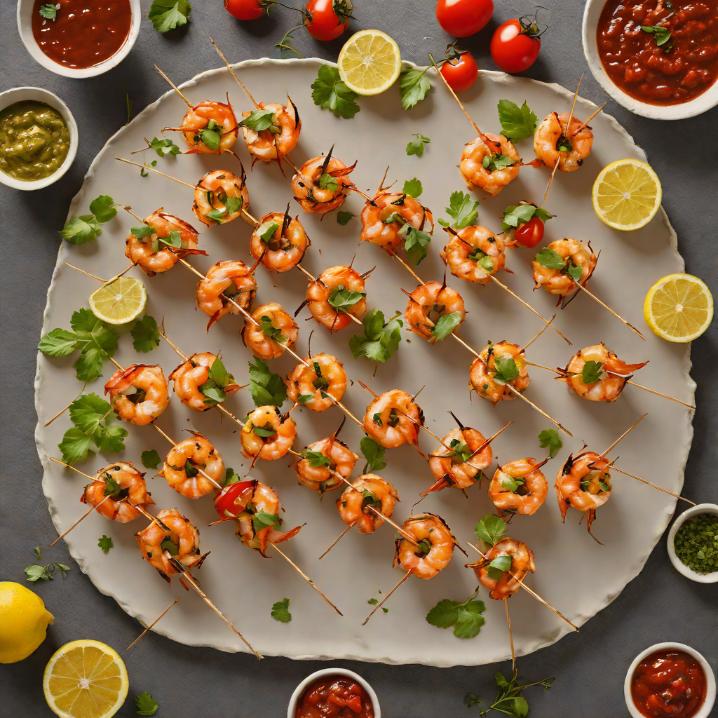 Barbecue Prawn Skewers with Bush Tomato Chutney