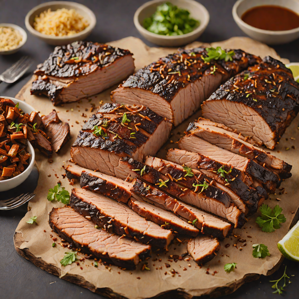 Grilled Texas-Style Barbecue Brisket with Smoky Dry Rub