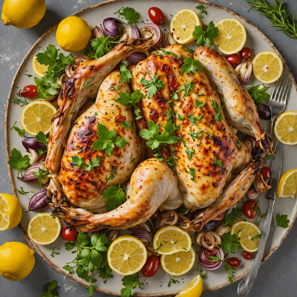 Slow-Roasted Mediterranean Lemon-Garlic Chicken