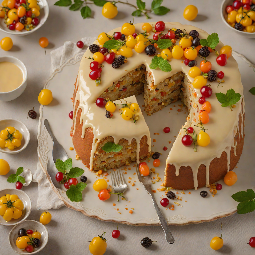 Cardamom-Spiced Simnel Cake with Candied Fruit Glaze