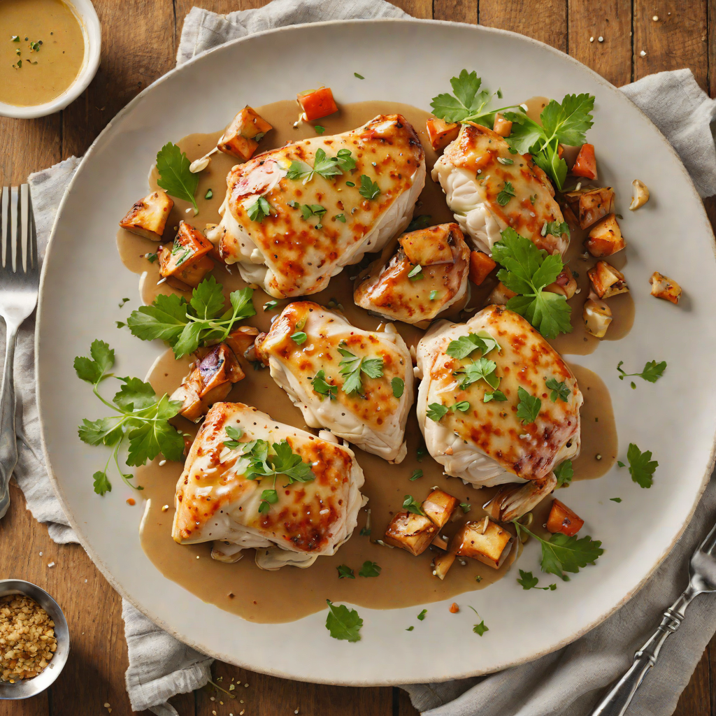 Pan-Seared Chicken with Garlic and Stainless Steel Infused Sauce