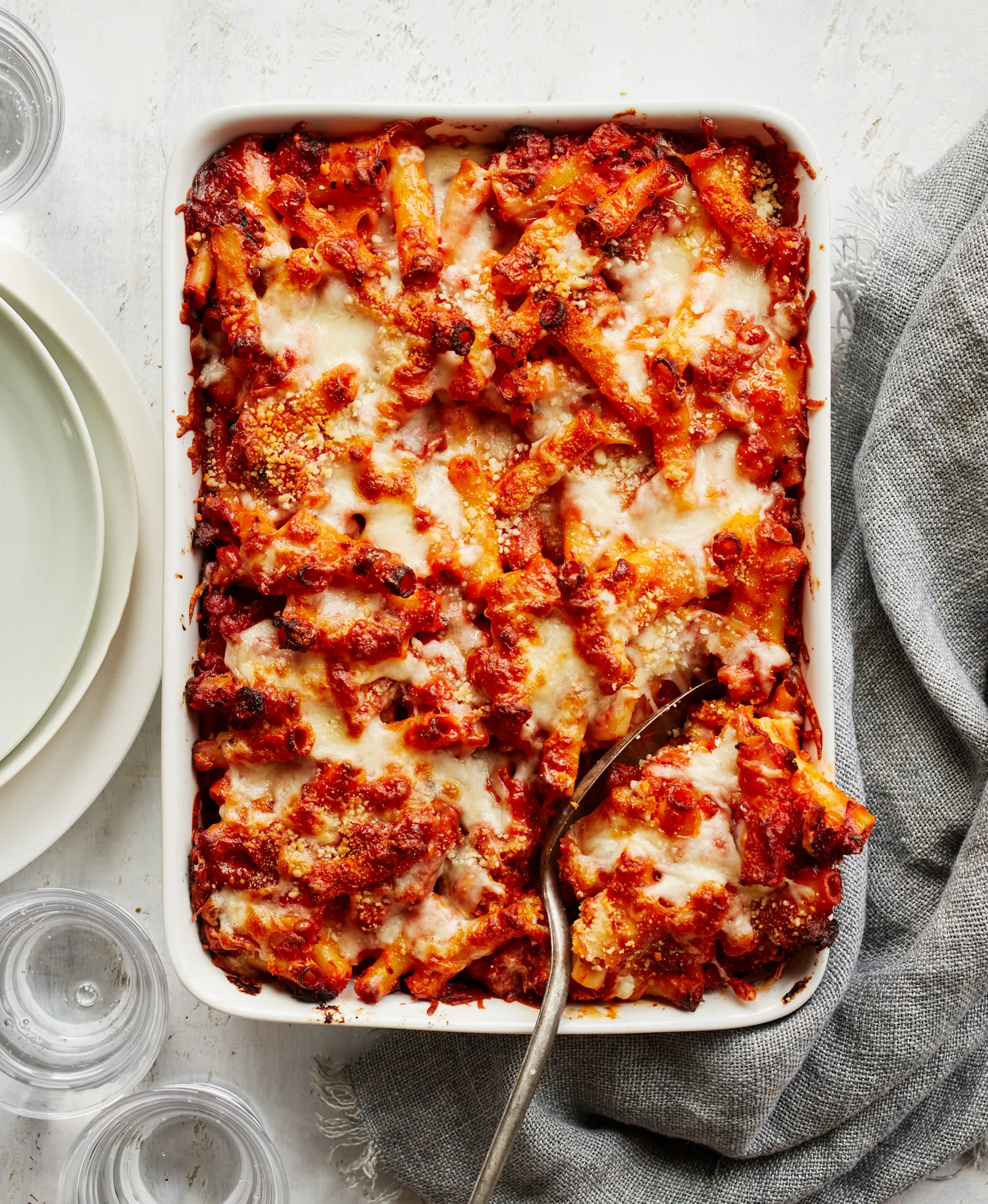 Bari-Style Sausage & Tomato Baked Ziti
