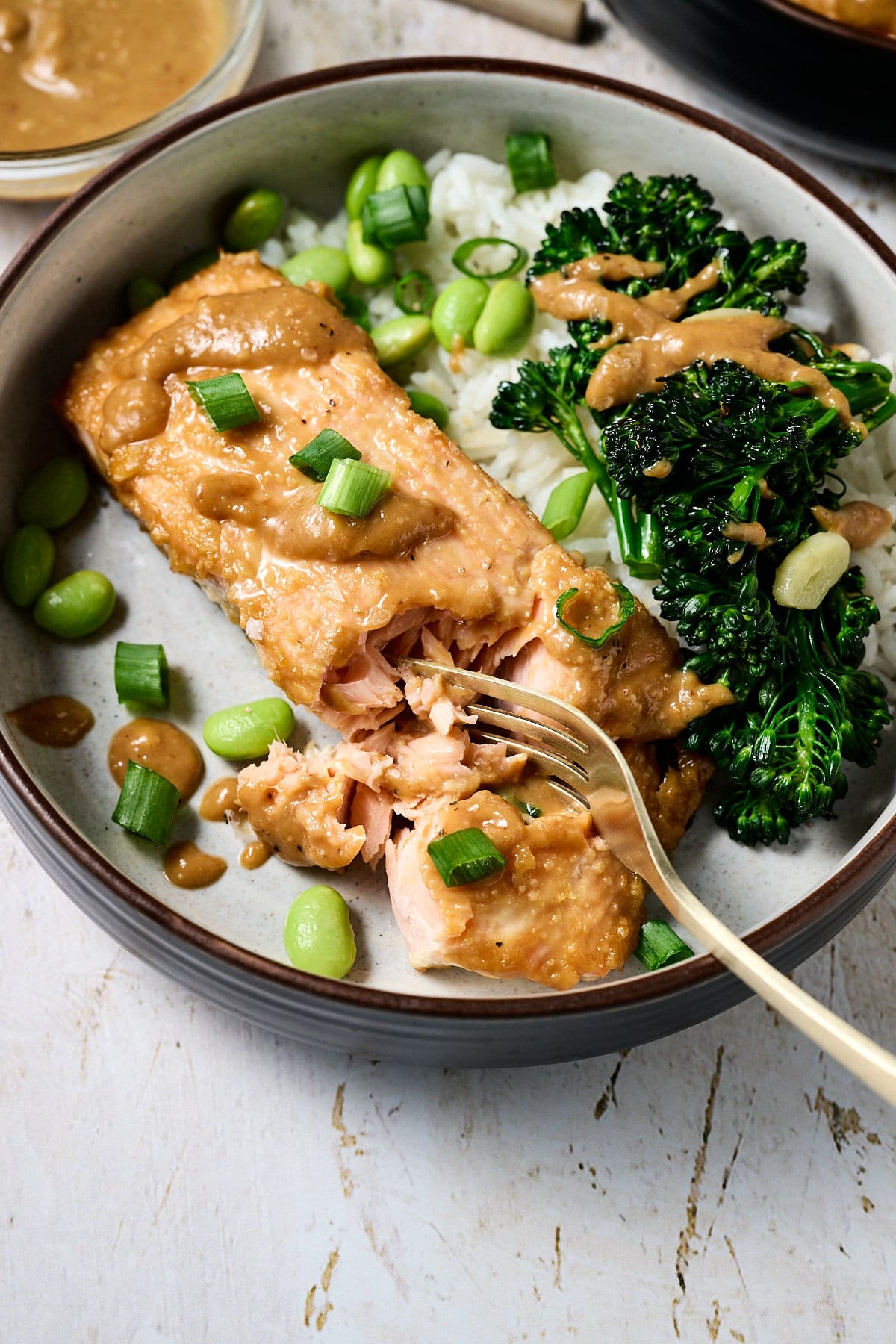 Miso-Glazed Salmon with Gingered Veggies
