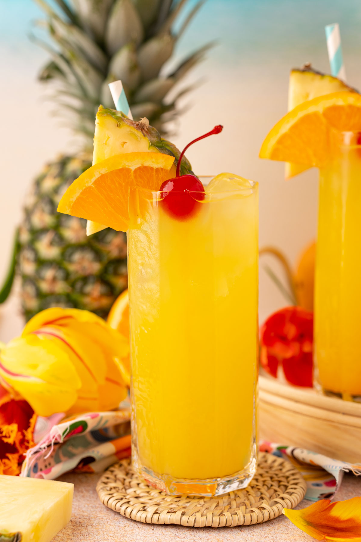 Caribbean Pineapple Spiced Rum Cooler