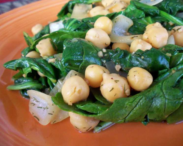 Greek-Inspired Chickpea and Spinach Stew with Garlic and Lemon