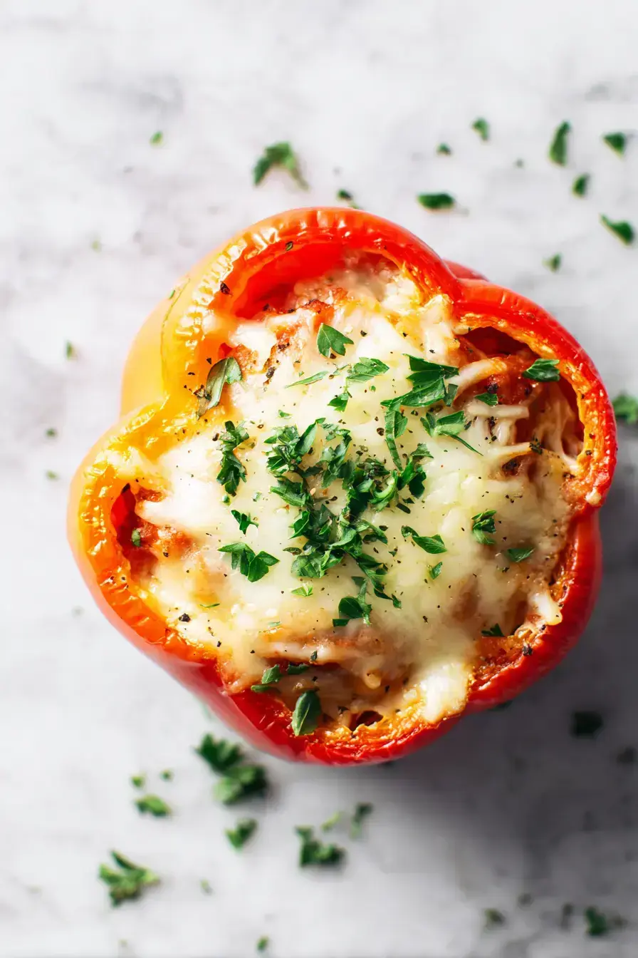 Puglian Herb-Stuffed Bell Peppers