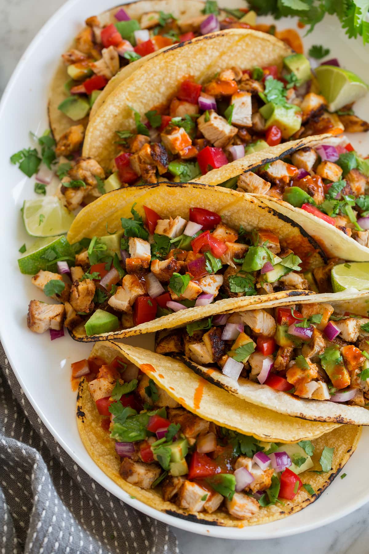 Tex-Mex Chicken Tacos with Smoky Chipotle Salsa