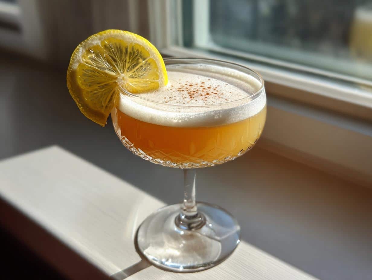 Rosemary Maple Bourbon Sour