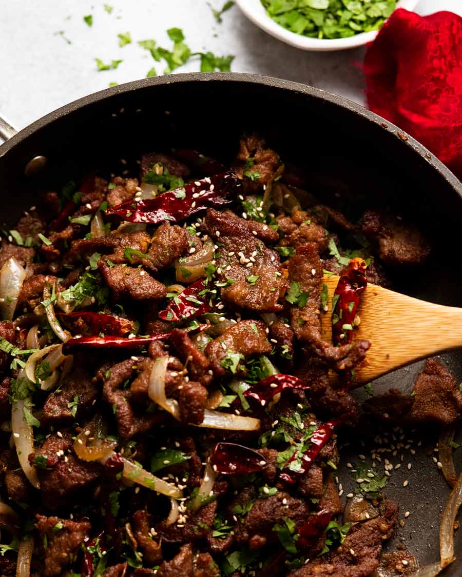Spiced Kangaroo Stir-Fry with Native Pepperberries and Veggies
