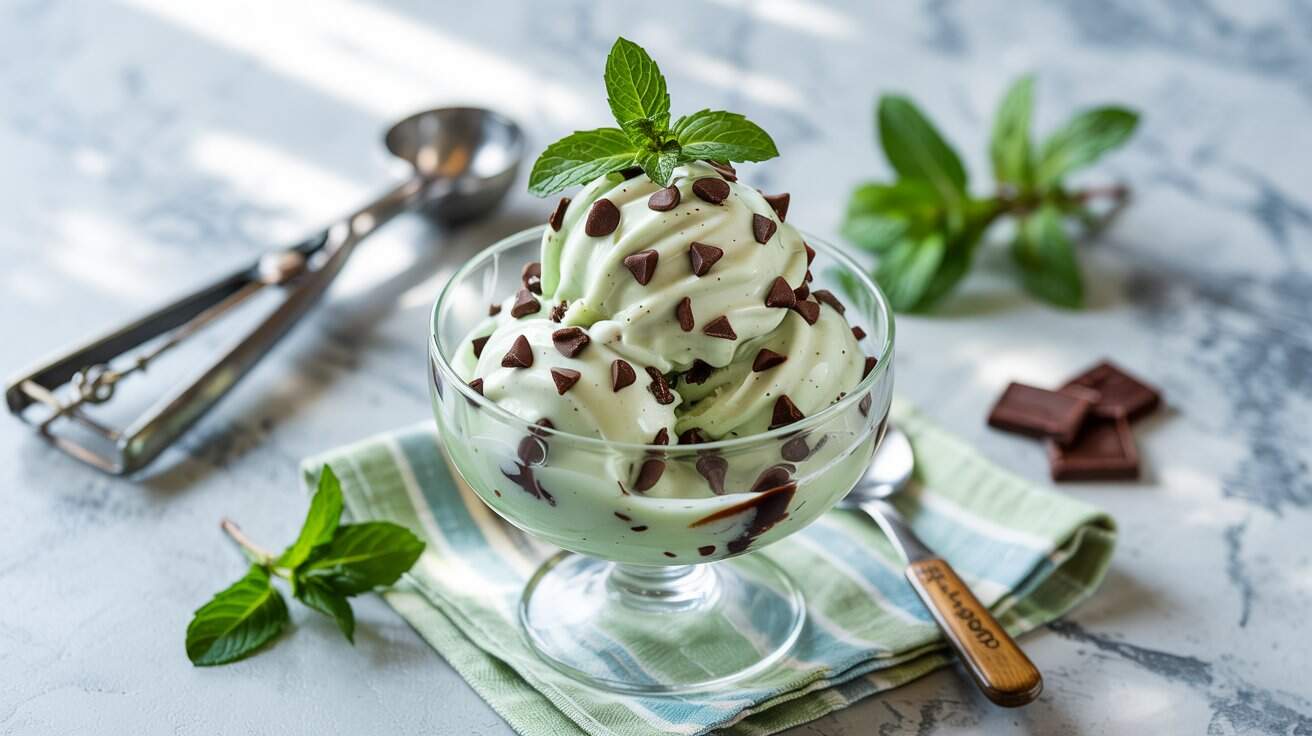 Elsa’s Icy Mint Chocolate Chip Frozen Yogurt