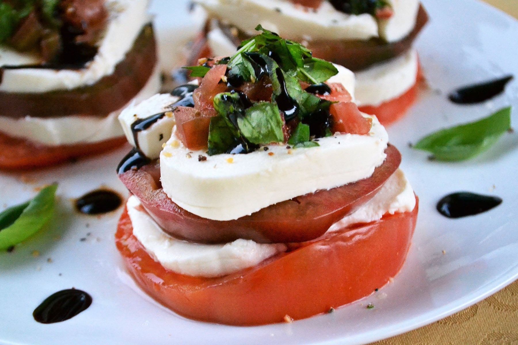 Sun-Ripened Tomato & Basil Caprese Stacks