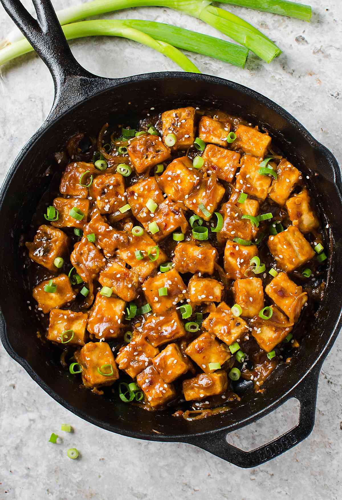 Stir-Fried Tofu with Garlic and Chili Soy Sauce