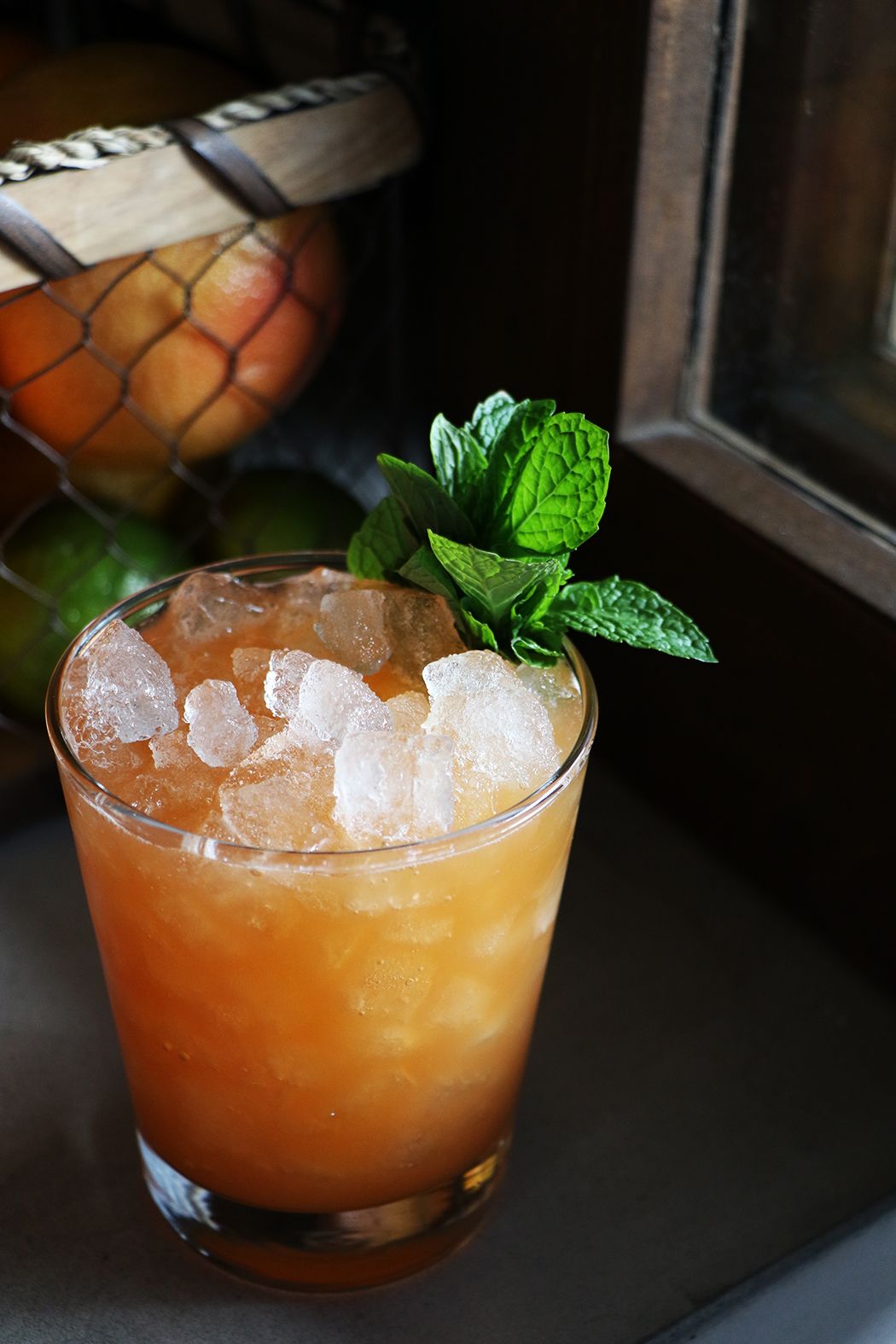 Spiced Rum and Passionfruit Smash