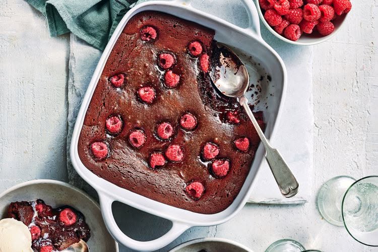 Molten Raspberry Chocolate Lava Cakes