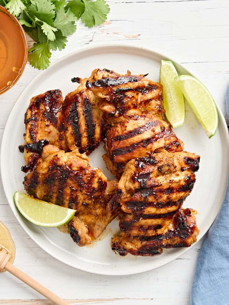 Honey-Lime Grilled Chicken with Cilantro and Garlic