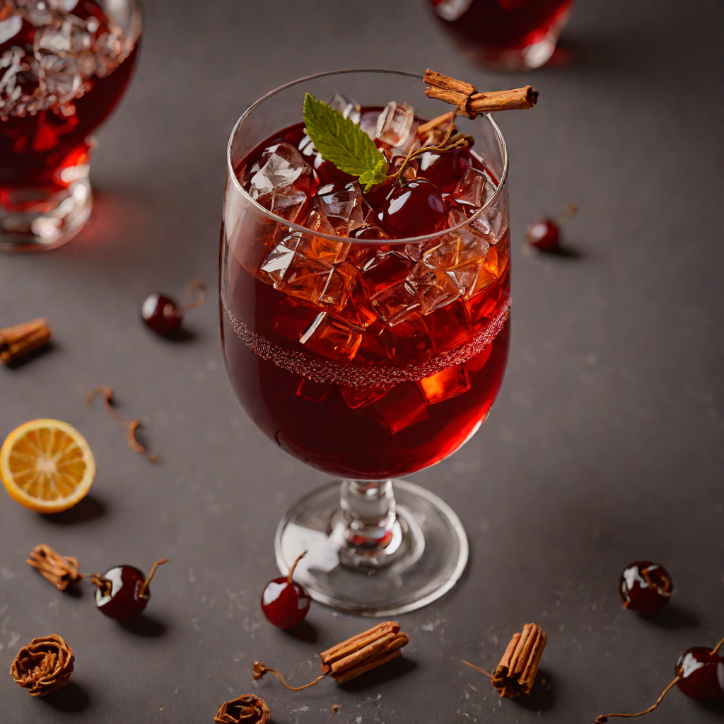 Smoky Rye Boulevardier with Cherry Bark