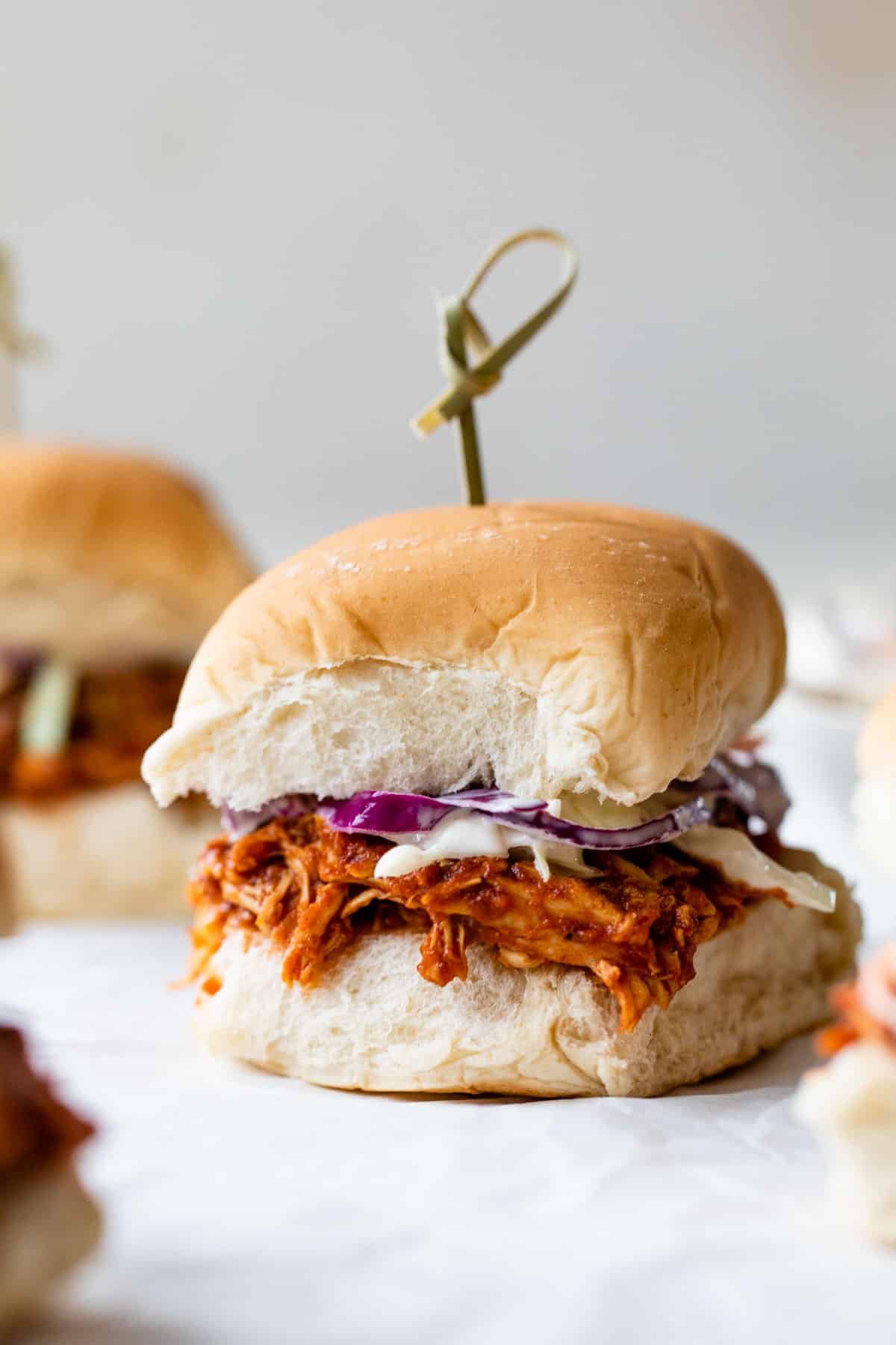 Western Playland-Inspired BBQ Pulled Pork Sliders with Tangy Slaw