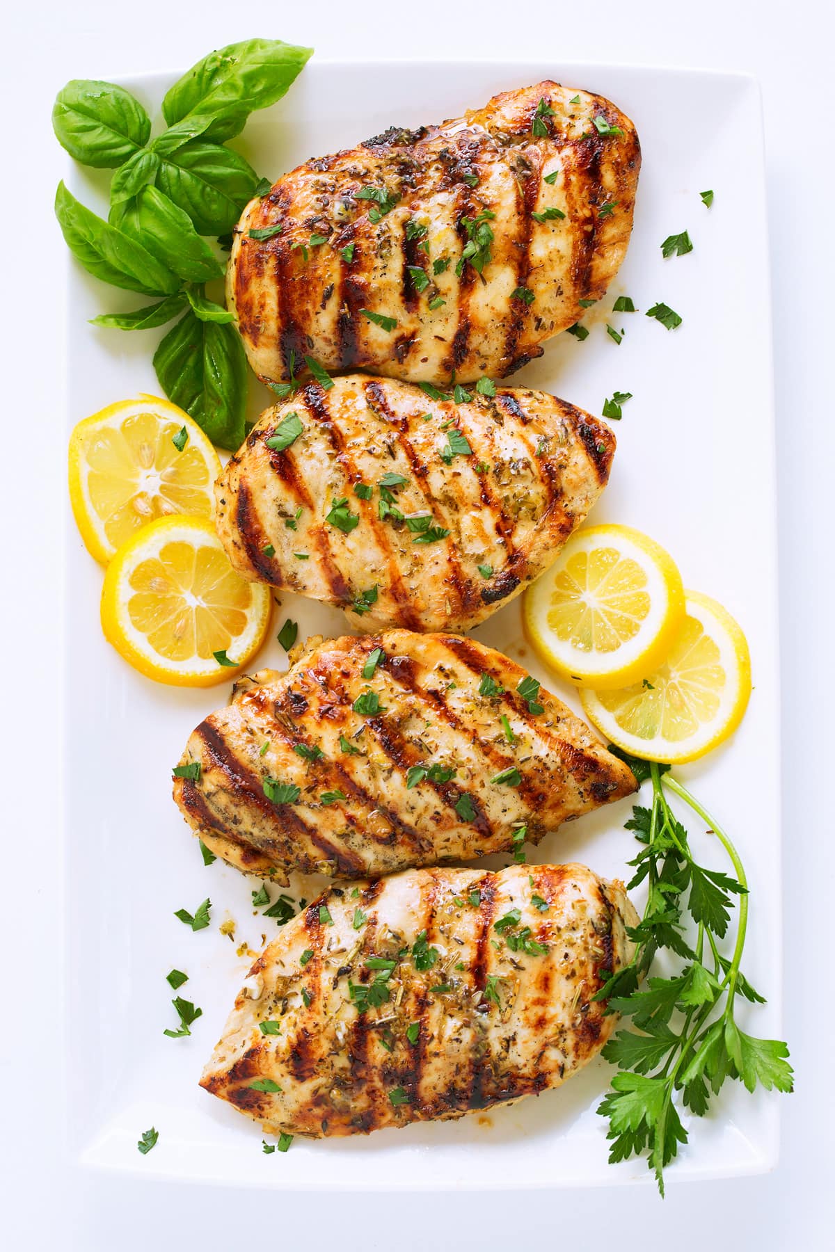 Lemon-Grilled Chicken with Summer Herb Marinade