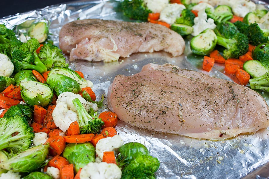Sheet Pan Honey-Glazed Chicken with Roasted Vegetables