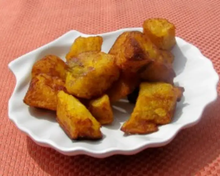 Fried Plantain Kelewele with Spicy Ginger and Garlic Marinade