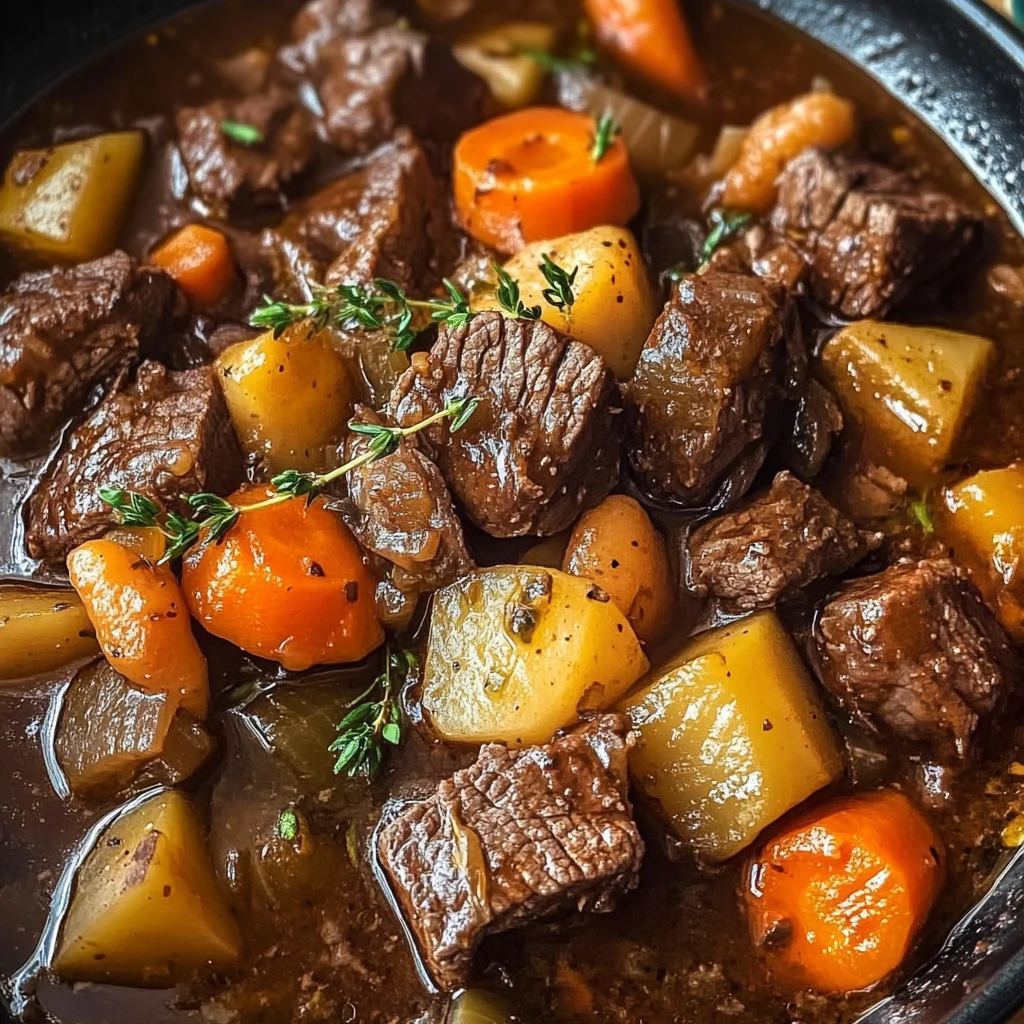 Johnson's Hearty Beef Stew with Root Vegetables